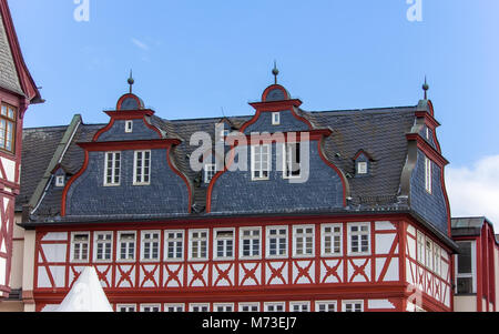 Altes, traditionelles Gebäude in Frankfurt am Main, Deutschland Stockfoto