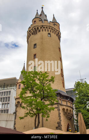 Eschenheim Tower in Frankfurt am Main, Deutschland Stockfoto