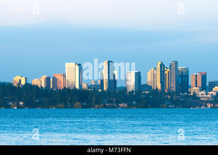 Skyline von Downtown Bellevue, Seattle, Washington State, USA Stockfoto