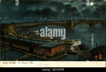 Die EADS Bridge in St. Louis, Missouri, ist eine historische Brücke, die die Stadt mit East St. Louis verbindet. Sie ist bekannt für ihr technisches Wunderwerk und ihre historische Bedeutung für die amerikanische Infrastruktur. Stockfoto