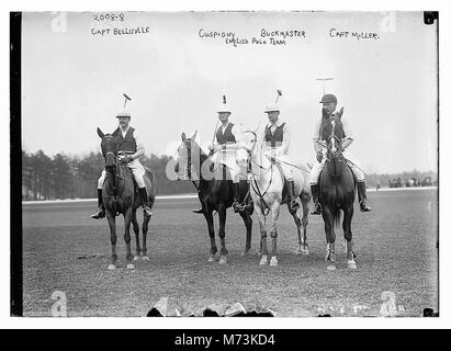 Englisch Polo Team, Kapitän Bellville, Cuspigny, Buckmaster, Kapitän Miller LCCN 2014687948 Stockfoto