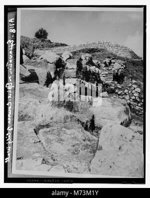 Ausgrabungen am Ophel. Verlauf der alten Stadtmauer LOC 12309 matpc. Stockfoto