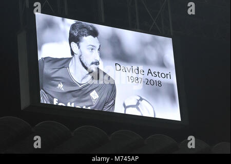 Mailand, Italien. 8. März, 2018. Während dem Spiel UEFA Europa League zwischen AC Mailand und FC Arsenal FCat Meazza Stadion. 8. Mars 2018 Credit: FABIO UDINE/Alamy leben Nachrichten Stockfoto