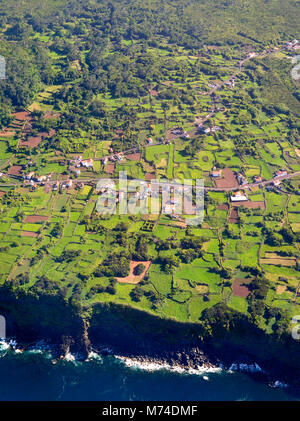 Luftaufnahme von Pico. Azoren, Portugal Stockfoto