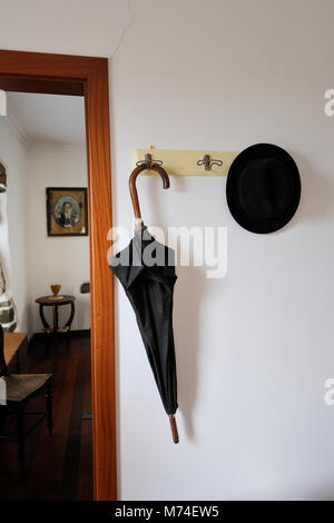 Traditionelles Haus. Lages das Flores, Flores Island. Azoren, Portugal Stockfoto