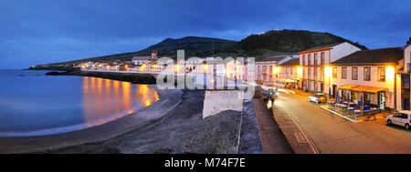 São Mateus (Praia) bei Dämmerung, die Insel La Graciosa. Azoren. Portugal Stockfoto