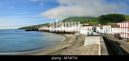 São Mateus (Praia) bei Dämmerung, die Insel La Graciosa. Azoren. Portugal Stockfoto