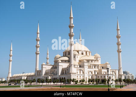 Sheikh Zayed Moschee, Fujairah, Vereinigte Arabische Emirate Stockfoto