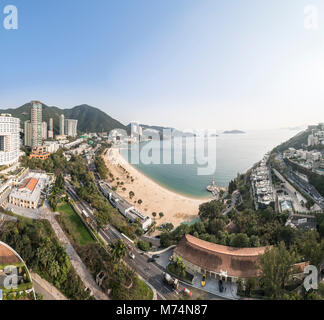 Blick auf den Strand von Repulse Bay. Hong Kong. Stockfoto