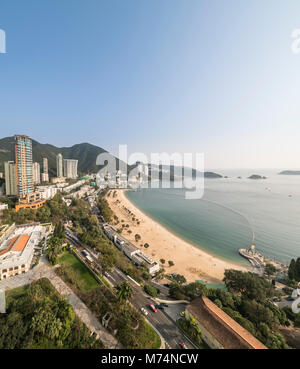 Blick auf den Strand von Repulse Bay. Hong Kong. Stockfoto