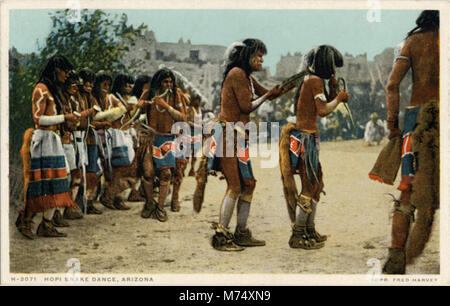 Hopi Snake Dance, Arizona. Fred Harvey Serie. (NBY 19992) Stockfoto