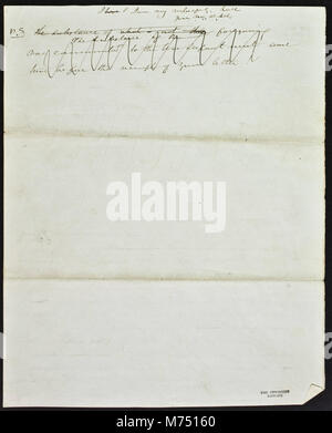 Ein Brief von General Irvin McDowell an General Ulysses S. Grant aus dem Jahr 1865 ist abgebildet. Dieser Brief ist ein wichtiges historisches Dokument, das die Kommunikation zwischen hochrangigen Gewerkschaftsoffiziern während der letzten Phasen des Amerikanischen Bürgerkriegs widerspiegelt. Stockfoto