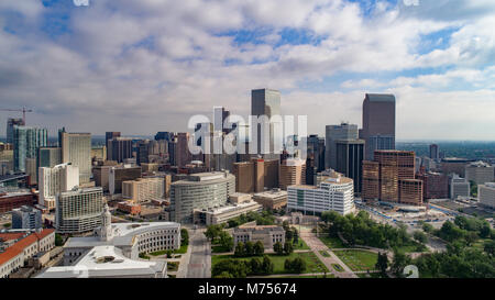 Die Innenstadt von Denver, Colorado im Jahr 2017 Stockfoto