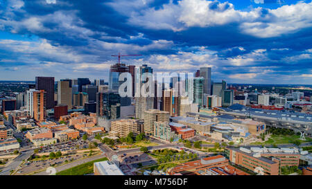 Die Innenstadt von Denver, Colorado im Jahr 2017 Stockfoto