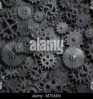 Rostigen Zahnräder und Ritzel Steam Punk Hintergrund Stockfoto