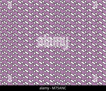 Abstrakte geometrische Muster von Ultra Violet, schwarze und weiße Farben - Vector Illustration. Stock Vektor