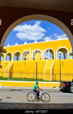Kloster von San Antonio De Padua Izamal, Yucatan, Mexiko Stockfoto