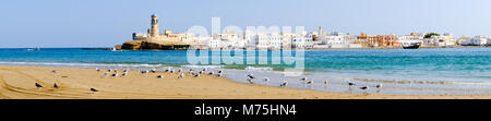 Panorama von Sur, Sultanat Oman Stockfoto