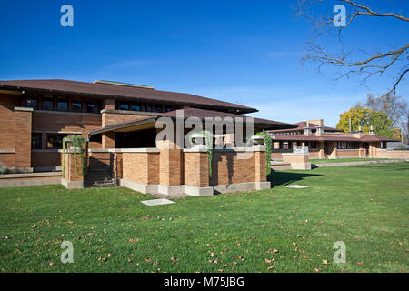 Frank Lloyd Wrights Prairie stil Martin House in Buffalo New York Stockfoto