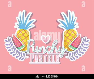 Druckvolle Pastell trendige Konzept Stock Vektor