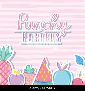 Druckvolle Pastell trendige Konzept Stock Vektor