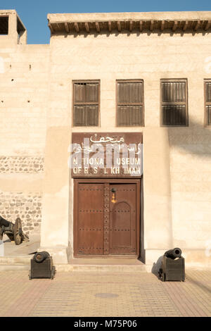 National Museum und Fort von Ras Al Khaimah, Vereinigte Arabische Emirate Stockfoto