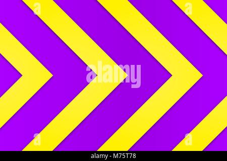 Abstrakte geometrische Hintergrund mit violetten und gelben Pfeile Stock Vektor