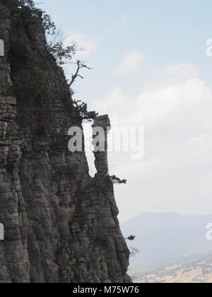 Enshi China Grand Canyon. Reisen in der Provinz Hubei, Enshi Stadt, China in 2014, 10. April. Stockfoto