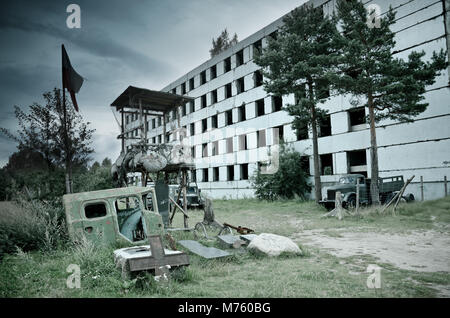 Bleibt der Lazarett. Borne Sulinowo (ger: Brutto geboren), ein militärischer Stadt (1938) der Wehrmacht Artillerie Schule. In den Jahren 1945 - 1993 hat die BA Stockfoto