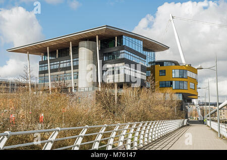 Die Universität von South Wales Campus in Newport, South Wales Stockfoto