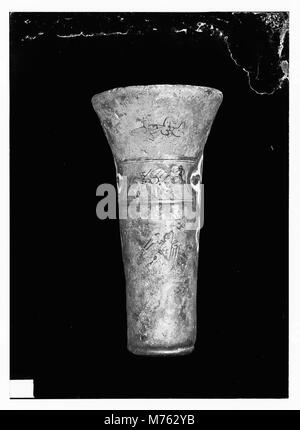 Antikes Glas, Stein etc. LOC 09793 matpc. Stockfoto