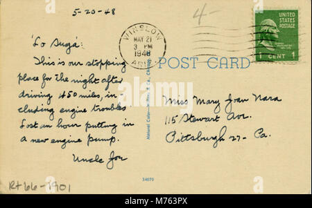 Das La Siesta Motel, ein klassisches amerikanisches Motel aus der Mitte des 20. Jahrhunderts, ist ein nostalgisches Symbol für Gastfreundschaft am Straßenrand. Dieses Motel liegt in einer unbekannten Region und bietet moderne Annehmlichkeiten für Reisende, die Komfort und Bequemlichkeit unterwegs suchen. Stockfoto