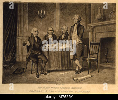 Führer der Continental Congress-John Adams, Morris, Hamilton, Jefferson - A. in Tholey. LCCN 00649557 Stockfoto