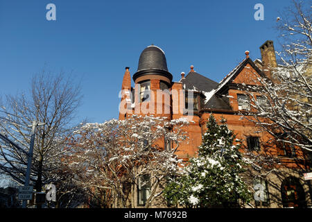 Traditionelle Architektur im historischen Viertel in Park Slope, Brooklyn, New York City, New York Stockfoto