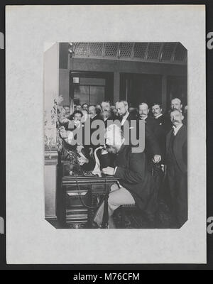 Alexander Graham Bell bei der Eröffnung der langen Linie von New York nach Chicago LCCN 00650383 Stockfoto