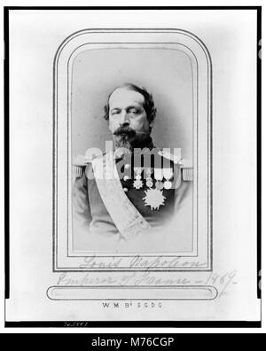 Napoleon III., Kaiser der Franzosen, Brustbild, Vorderseite LCCN 00650569 Stockfoto