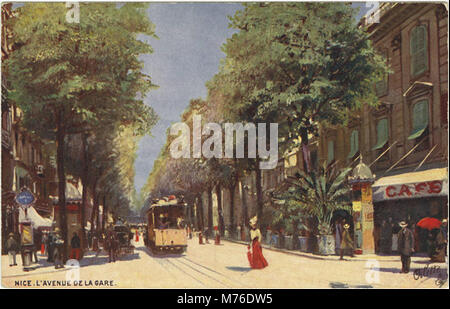 Schön. L'Avenue de la Gare. 939 P64 (NBY) 418603 Stockfoto