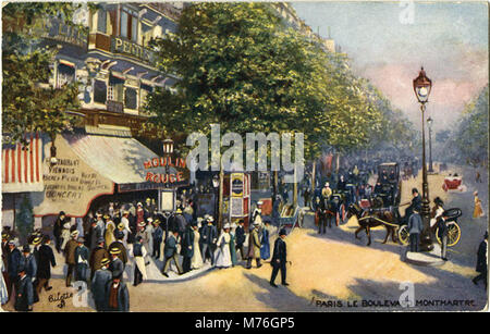 Paris. Le Boulevard Montmartre. 934 P19 (NBY) 418051 Stockfoto