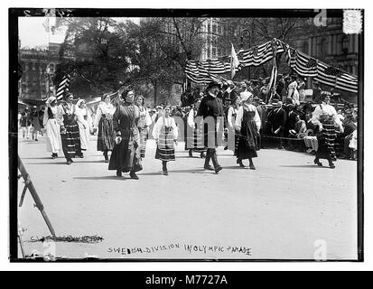 Schwedische Division im Olympischen Parade LCCN 2014690642 Stockfoto