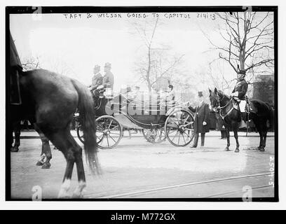 Taft and Wilson going to Capitol LCCN2014691476 Stockfoto
