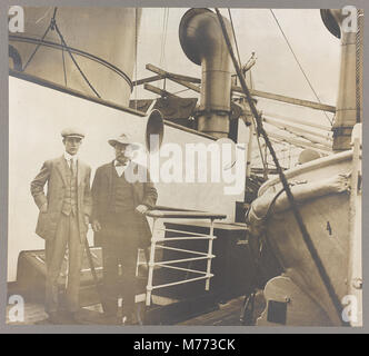 Theodore Roosevelt und Kermit fotografiert bei Port Said von M.Etienne Jusserand LCCN 2001697281 Stockfoto