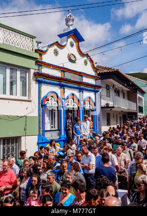 Festas do Espirito Santo, Heiliger Geist, Festlichkeiten, Riberinha, auf der Insel Terceira, Azoren, Portugal, Atlantik, Europa Stockfoto