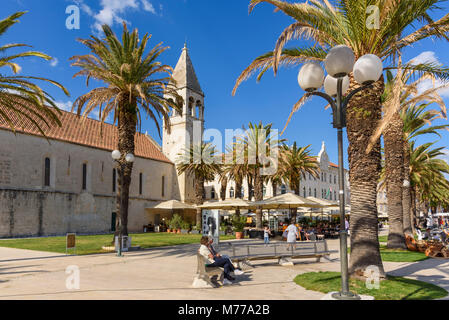 Kirche St. Dominikus, Trogir Altstadt, UNESCO-Weltkulturerbe, Kroatien, Europa Stockfoto