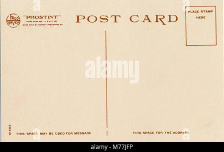 Dieses Bild zeigt einen indischen Tanz vor dem Hopi House im Grand Canyon National Park, insbesondere einen Adlertanz. Sie wird Fred Harvey zugeschrieben und wird durch NBY 18963 identifiziert. Stockfoto