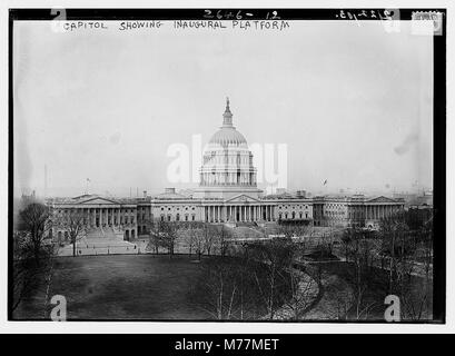 Capitol, Eröffnungs-Plattform LCCN 2014692620 Stockfoto