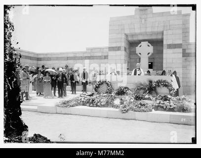 Erfassen & Besetzung Palästinas. Outdoor Begräbnis Monument' Ihr Name lebt Forever' LOC 08016 matpc. Stockfoto