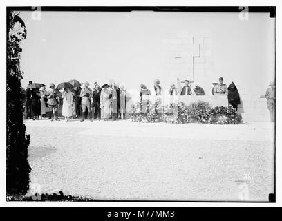 Erfassen & Besetzung Palästinas. Outdoor Trauerfeier. Denkmal "Ihr Name lebt Forever' LOC matpc. 08028 Stockfoto