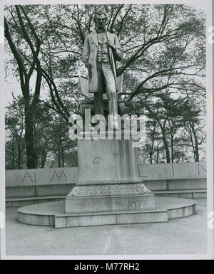 Abraham Lincoln, der Mann, der die Statue von Augustus Saint-Gaudens, Lincoln Park, Chicago, früh zu... (NBY 3046) Stockfoto