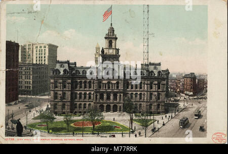 Rathaus und Campus Martius (NBY 6256) Stockfoto