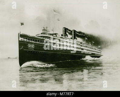 Stadt Cleveland Steamship, Lake Erie Abteilung, Region der Großen Seen, Anfang bis Mitte des 20. Jahrhunderts (NBY 3047) Stockfoto